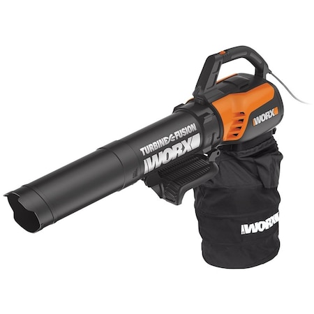 Worx Corded Handheld TriVac Leaf Blower, Vacuum & Mulcher, 600 cfm WG510